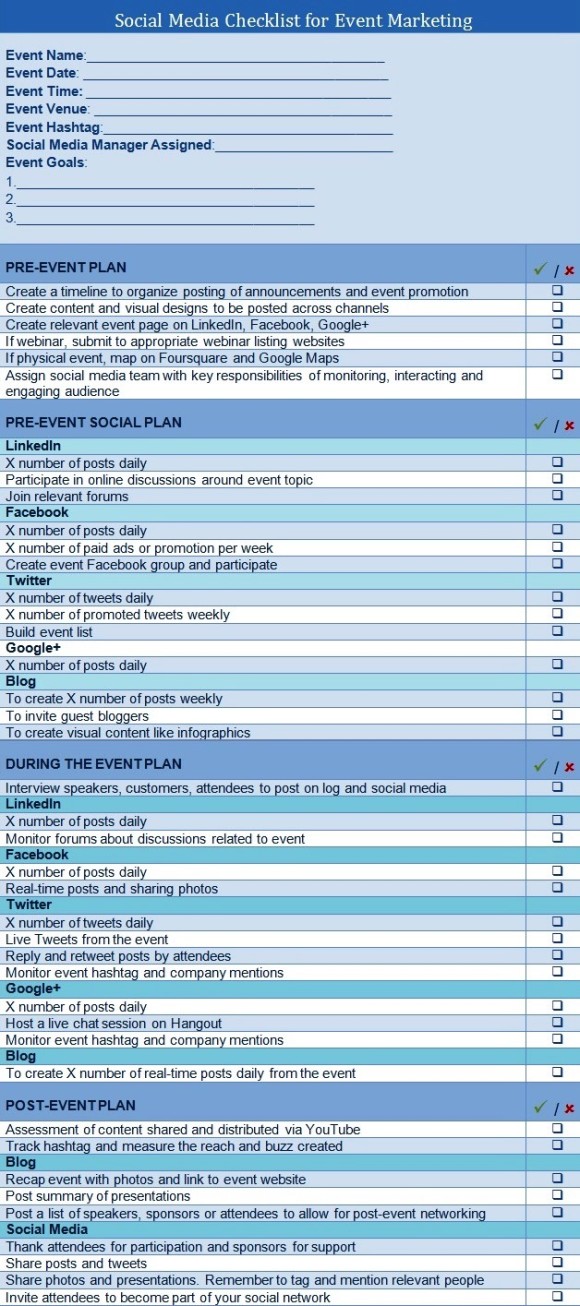 Event Marketing_Social Media Checklist