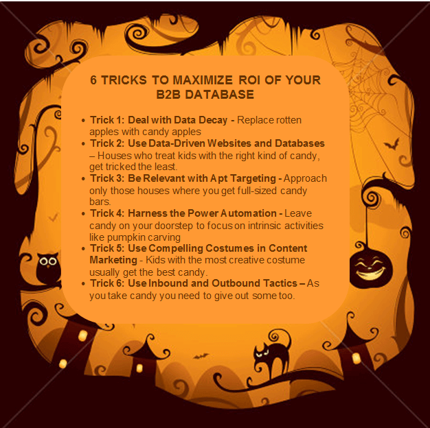 Get a Treat of 6 Tricks to Maximize ROI on Your B2B Database This Halloween