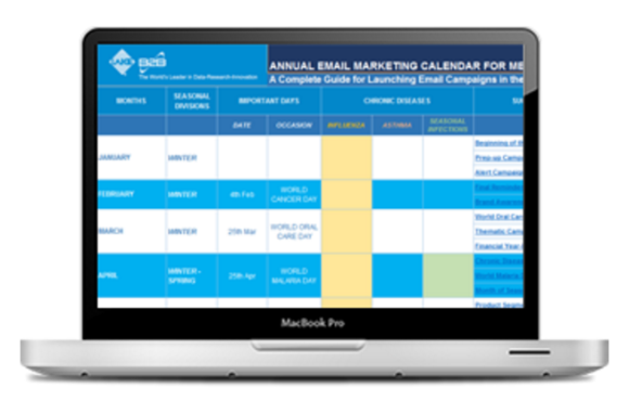 Use this Email Calendar to Relevantly Promote Your Medical Supplies