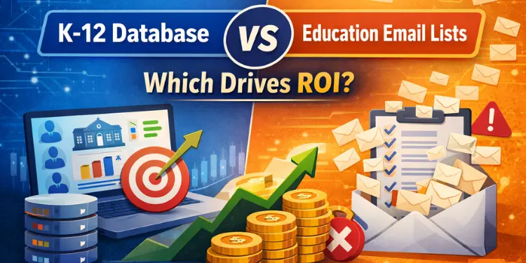 K-12 database vs education email lists